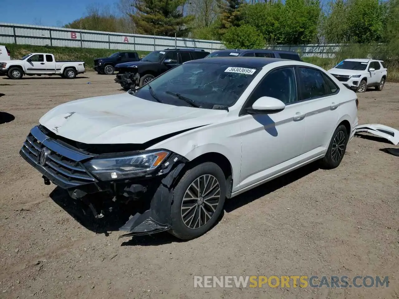 1 Photograph of a damaged car 3VWC57BU5LM105459 VOLKSWAGEN JETTA 2020