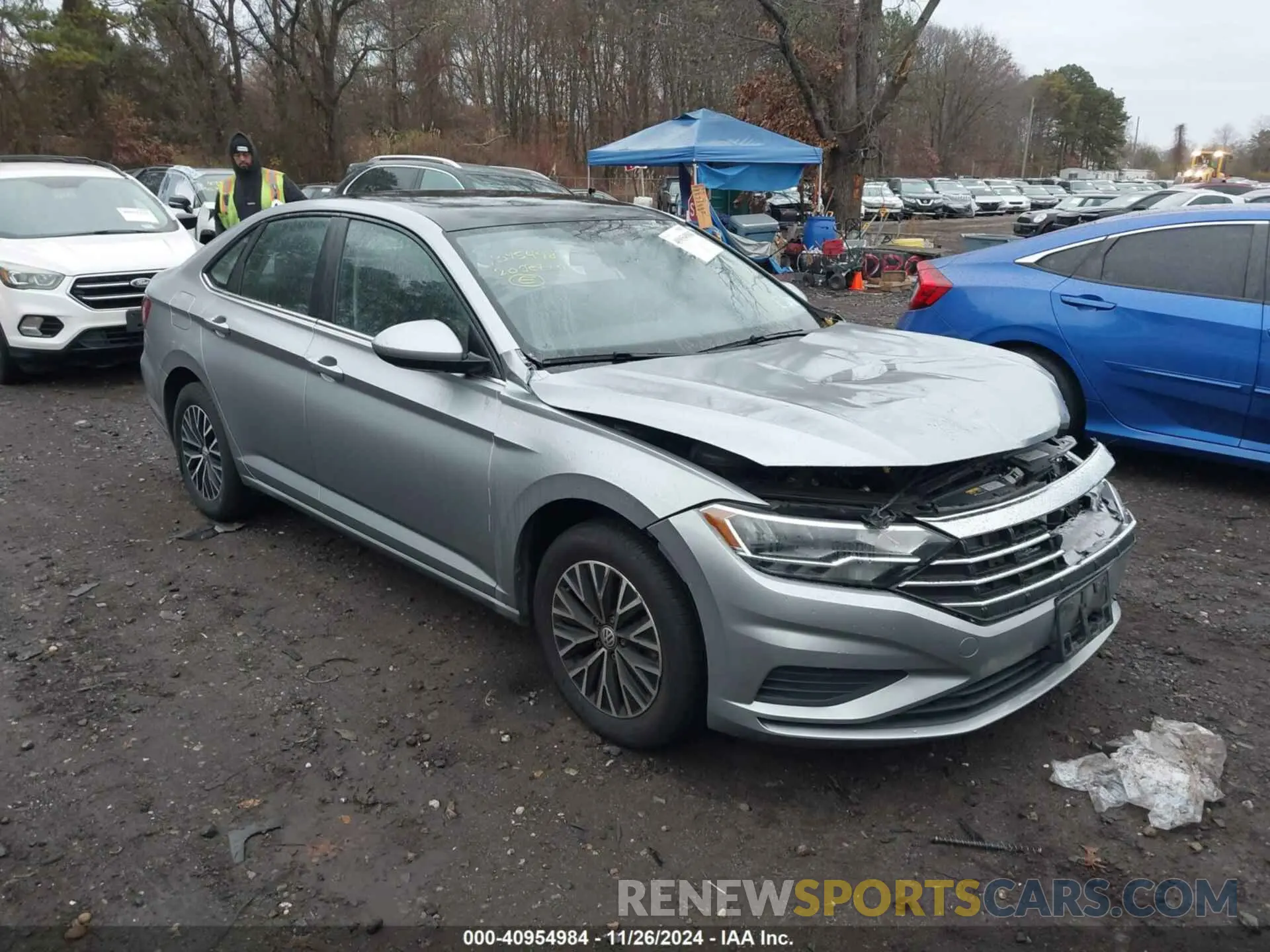 1 Photograph of a damaged car 3VWCB7BU0LM009389 VOLKSWAGEN JETTA 2020
