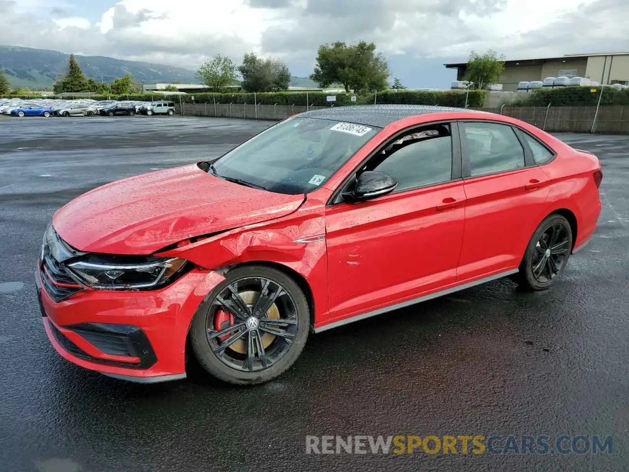 1 Photograph of a damaged car 3VW6T7BU5MM069180 VOLKSWAGEN JETTA 2021