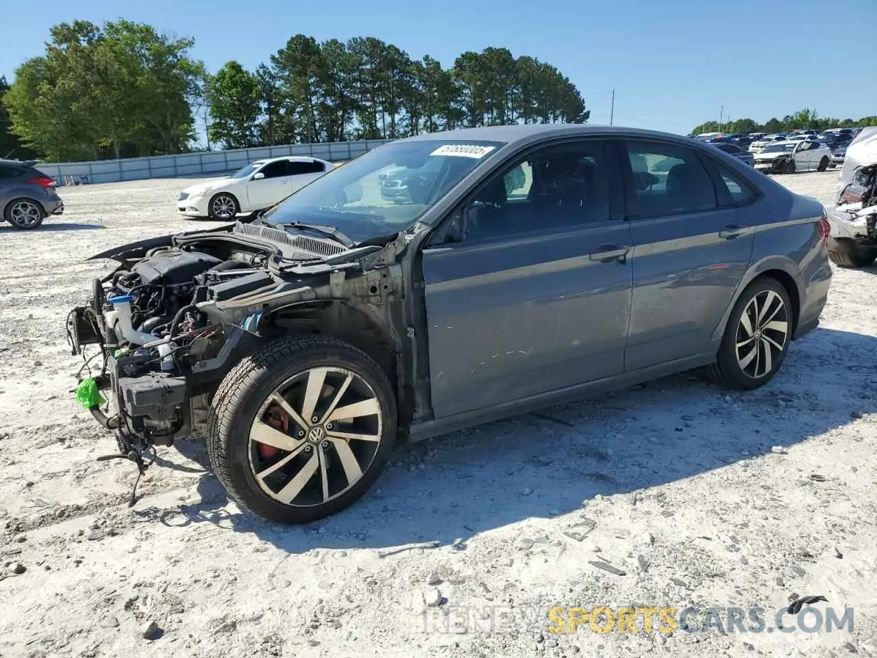 1 Photograph of a damaged car 3VW6T7BU8MM017185 VOLKSWAGEN JETTA 2021