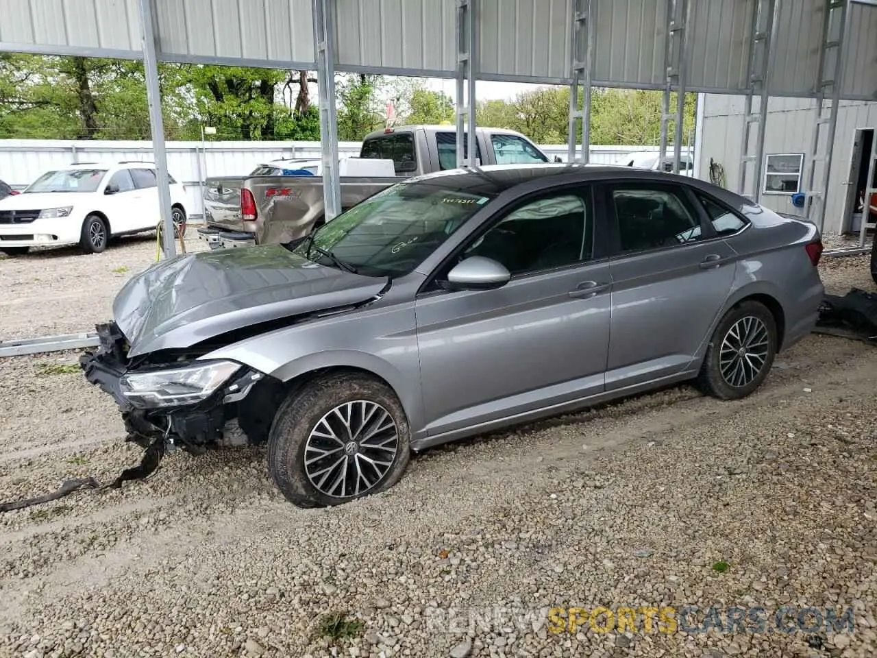 1 Photograph of a damaged car 3VWC57BU0MM017999 VOLKSWAGEN JETTA 2021