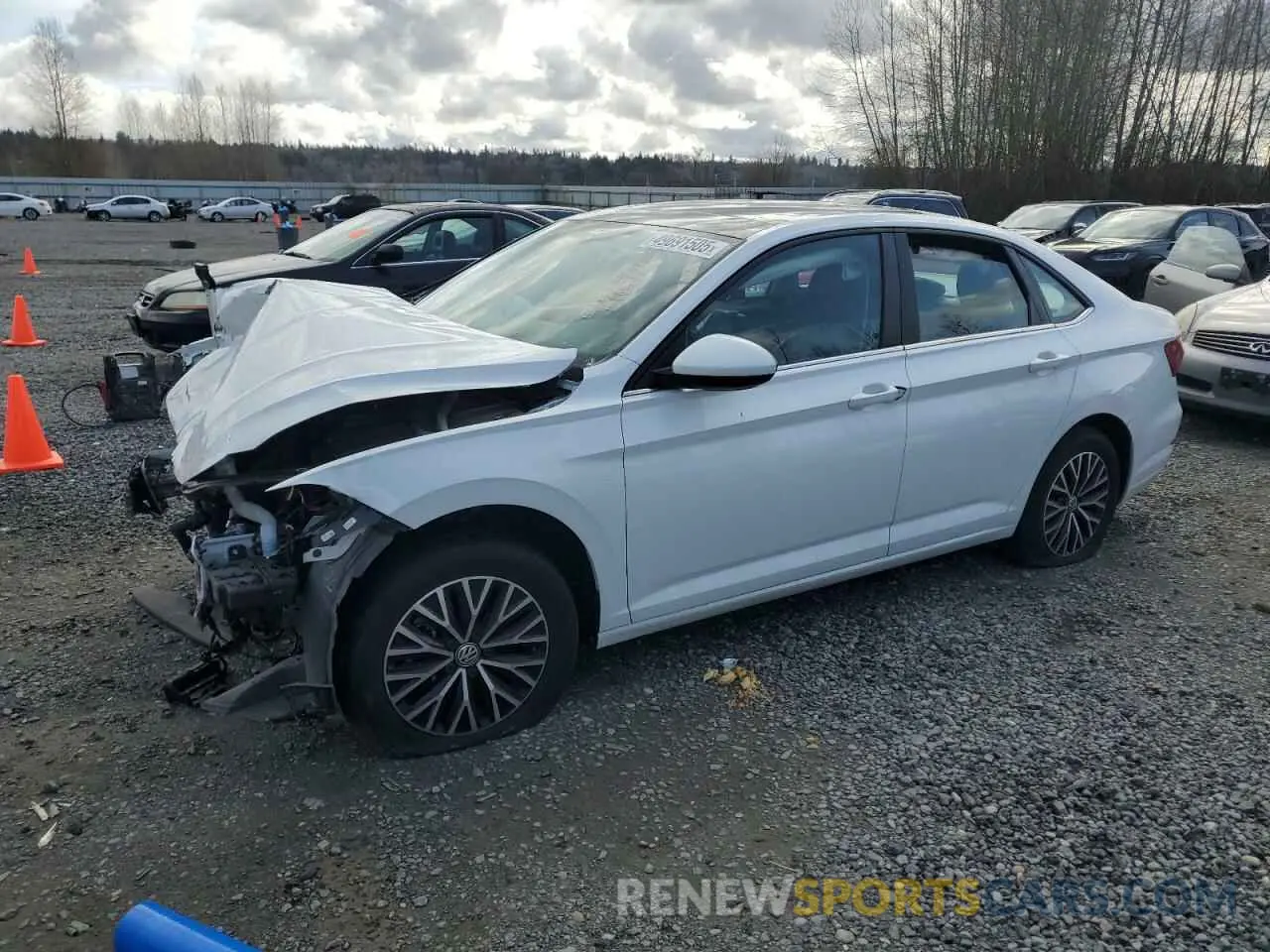 1 Photograph of a damaged car 3VWC57BU0MM043521 VOLKSWAGEN JETTA 2021
