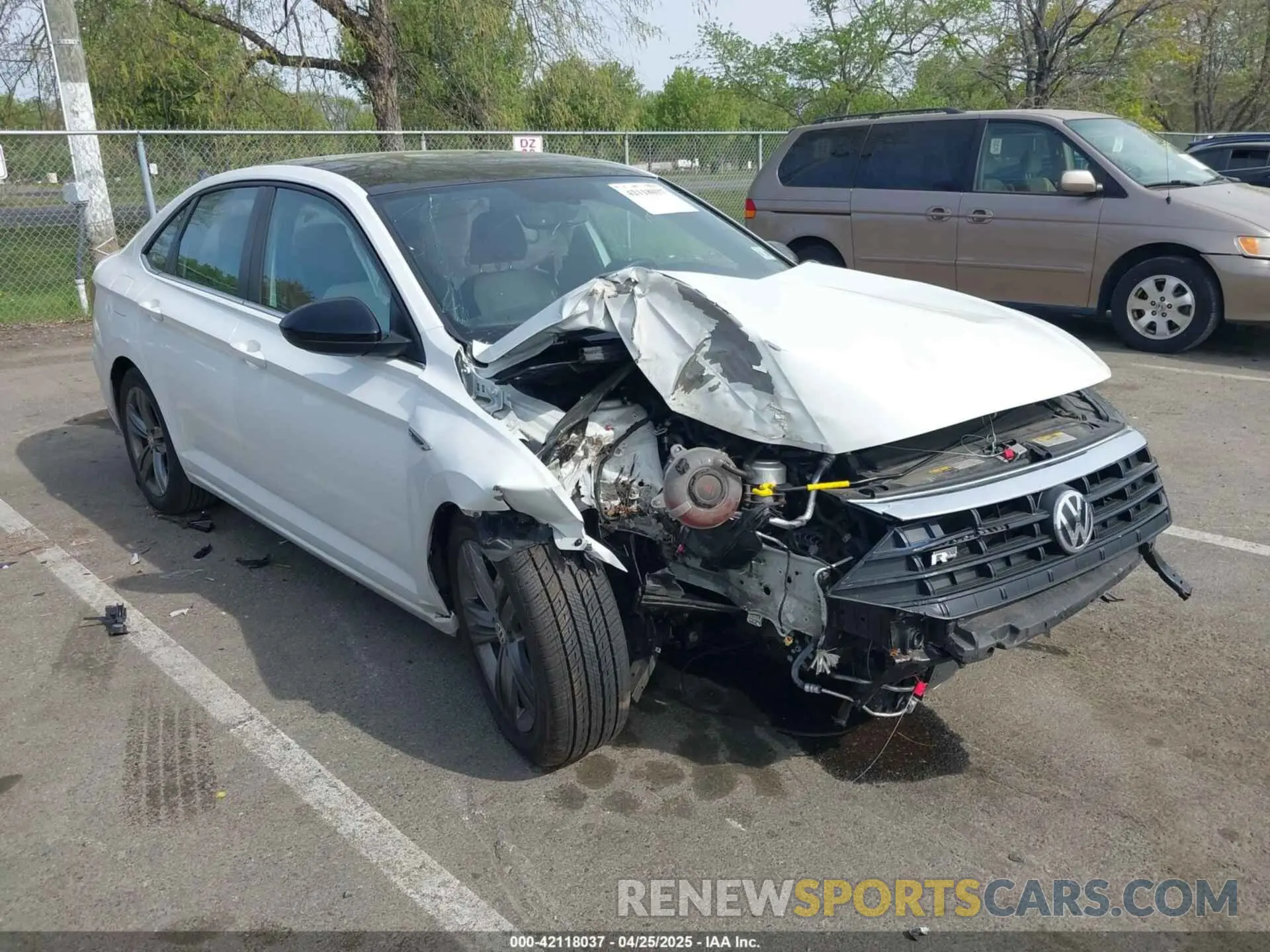 1 Photograph of a damaged car 3VWC57BU1MM007417 VOLKSWAGEN JETTA 2021