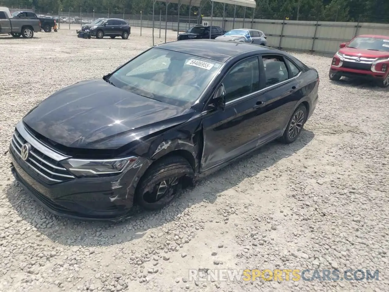 1 Photograph of a damaged car 3VWC57BU1MM009961 VOLKSWAGEN JETTA 2021
