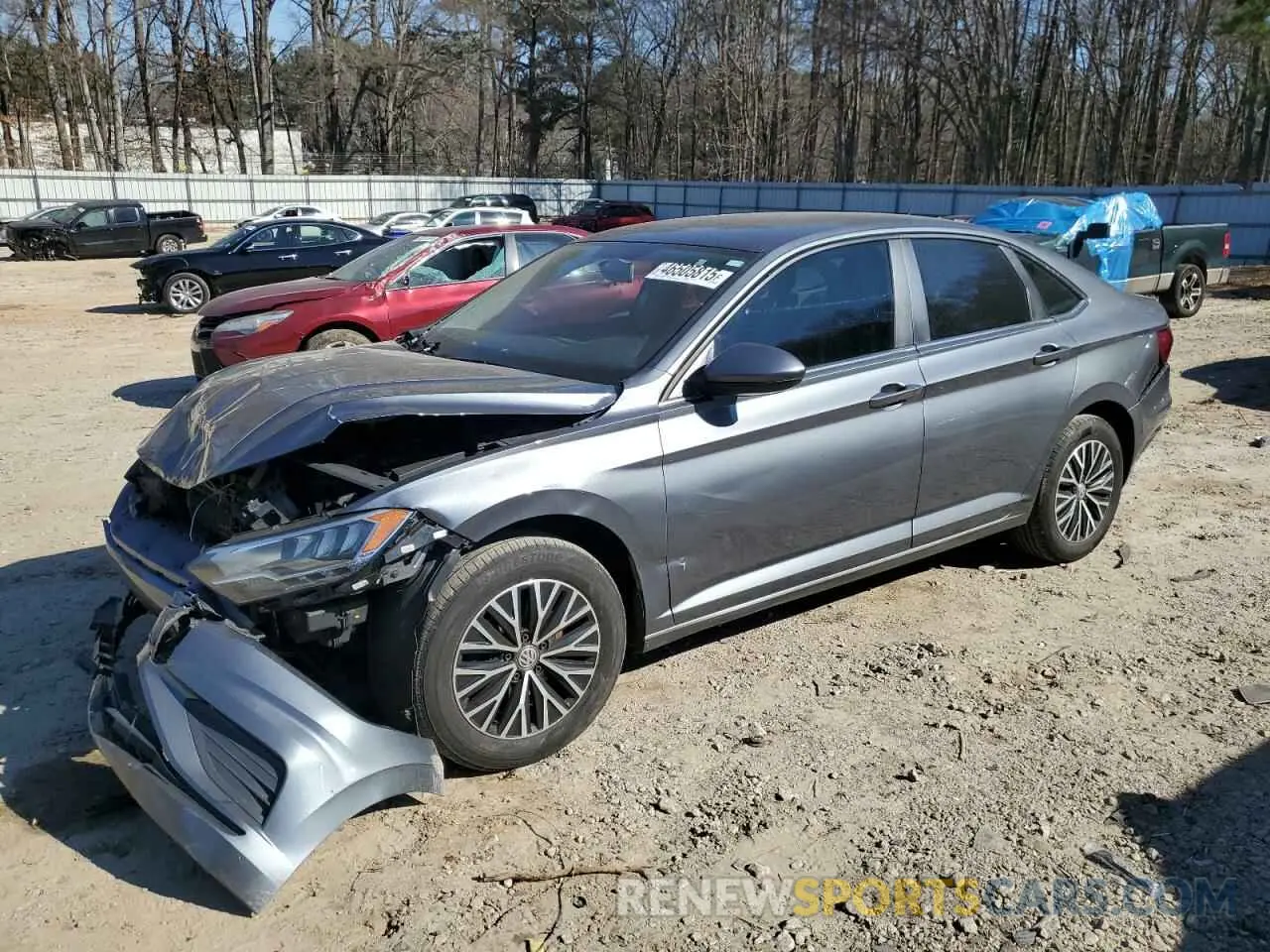 1 Photograph of a damaged car 3VWC57BU1MM011578 VOLKSWAGEN JETTA 2021