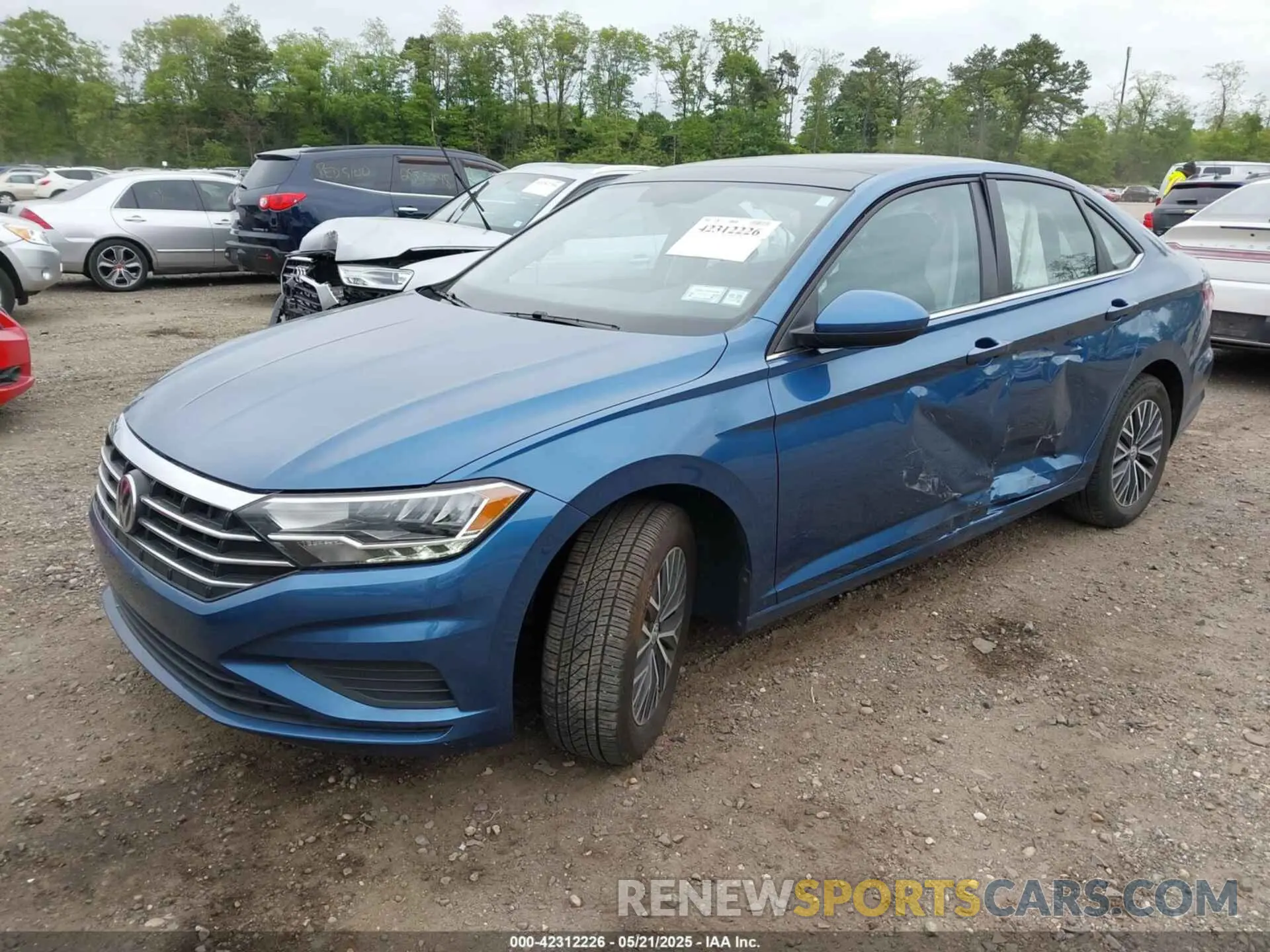 2 Photograph of a damaged car 3VWC57BU1MM070677 VOLKSWAGEN JETTA 2021
