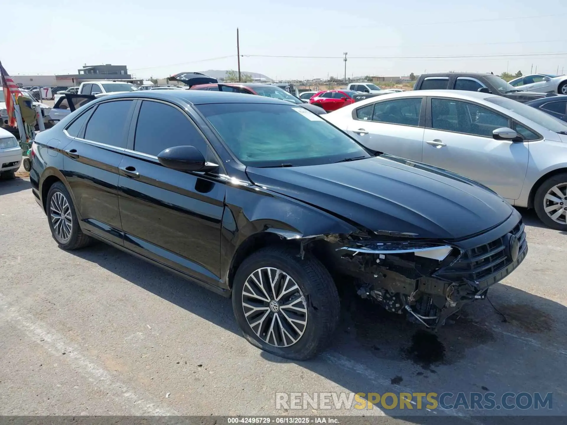 1 Photograph of a damaged car 3VWC57BU2MM001996 VOLKSWAGEN JETTA 2021
