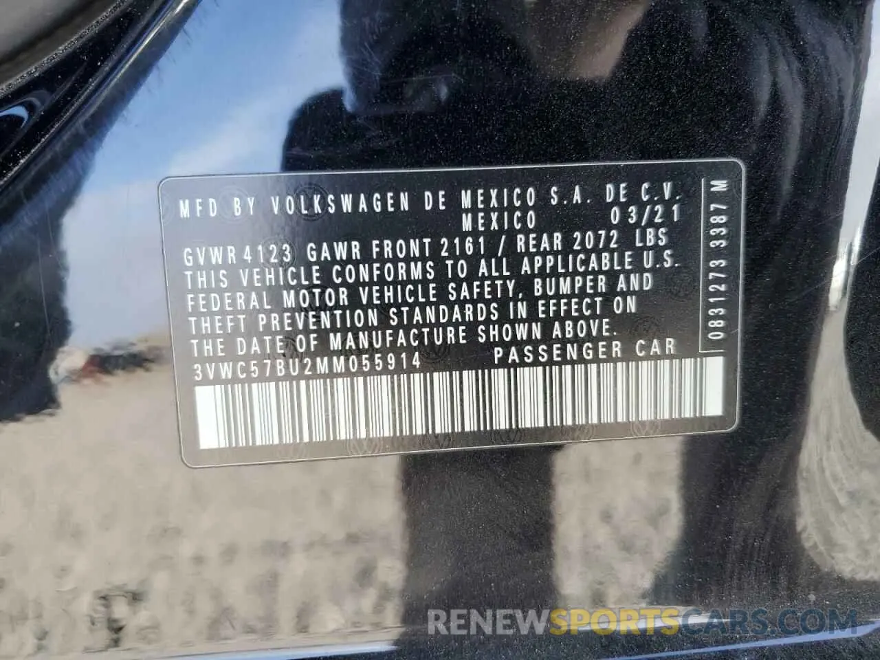 12 Photograph of a damaged car 3VWC57BU2MM055914 VOLKSWAGEN JETTA 2021