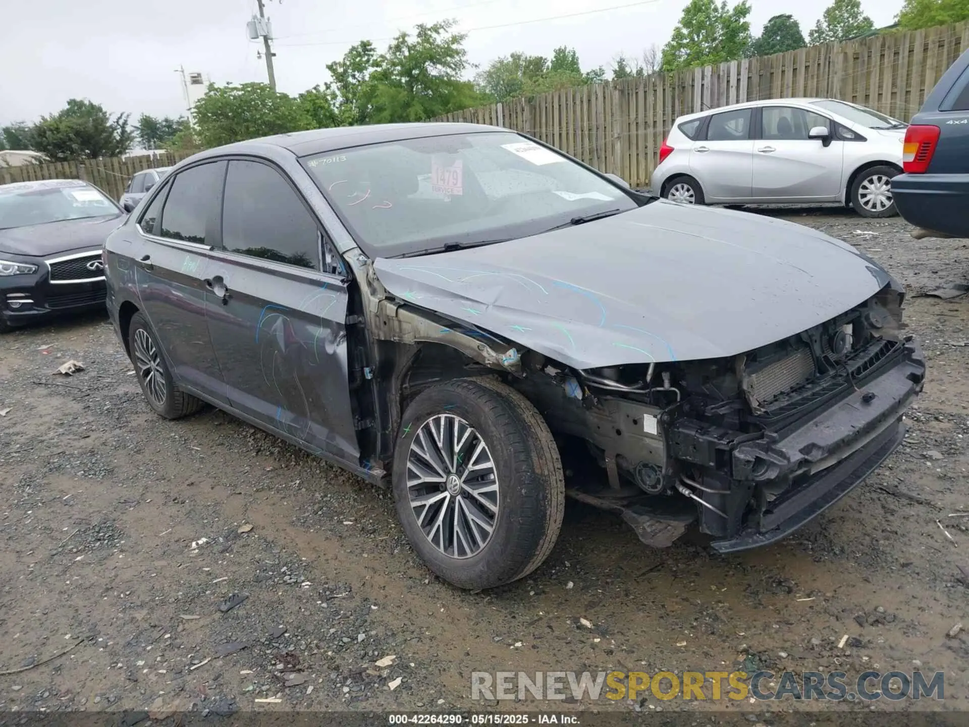 1 Photograph of a damaged car 3VWC57BU2MM103489 VOLKSWAGEN JETTA 2021
