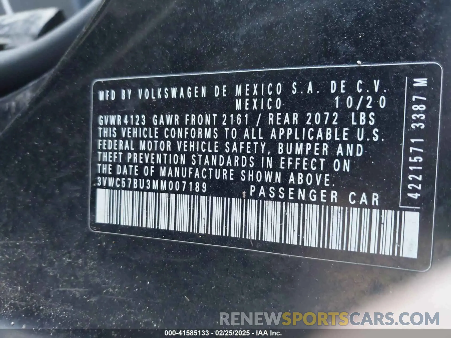 9 Photograph of a damaged car 3VWC57BU3MM007189 VOLKSWAGEN JETTA 2021