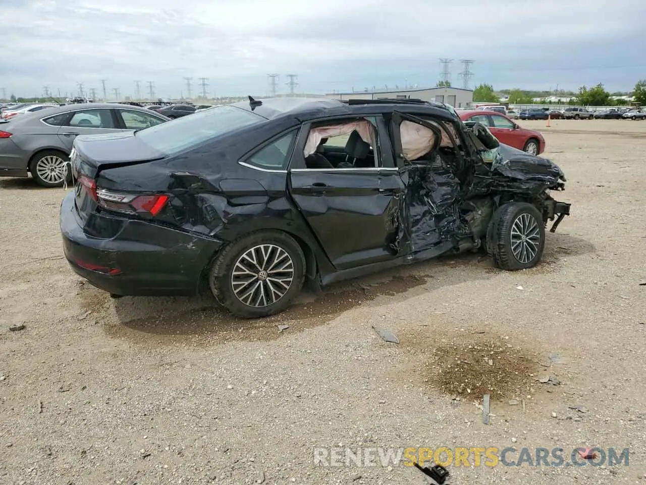 3 Photograph of a damaged car 3VWC57BU3MM008391 VOLKSWAGEN JETTA 2021