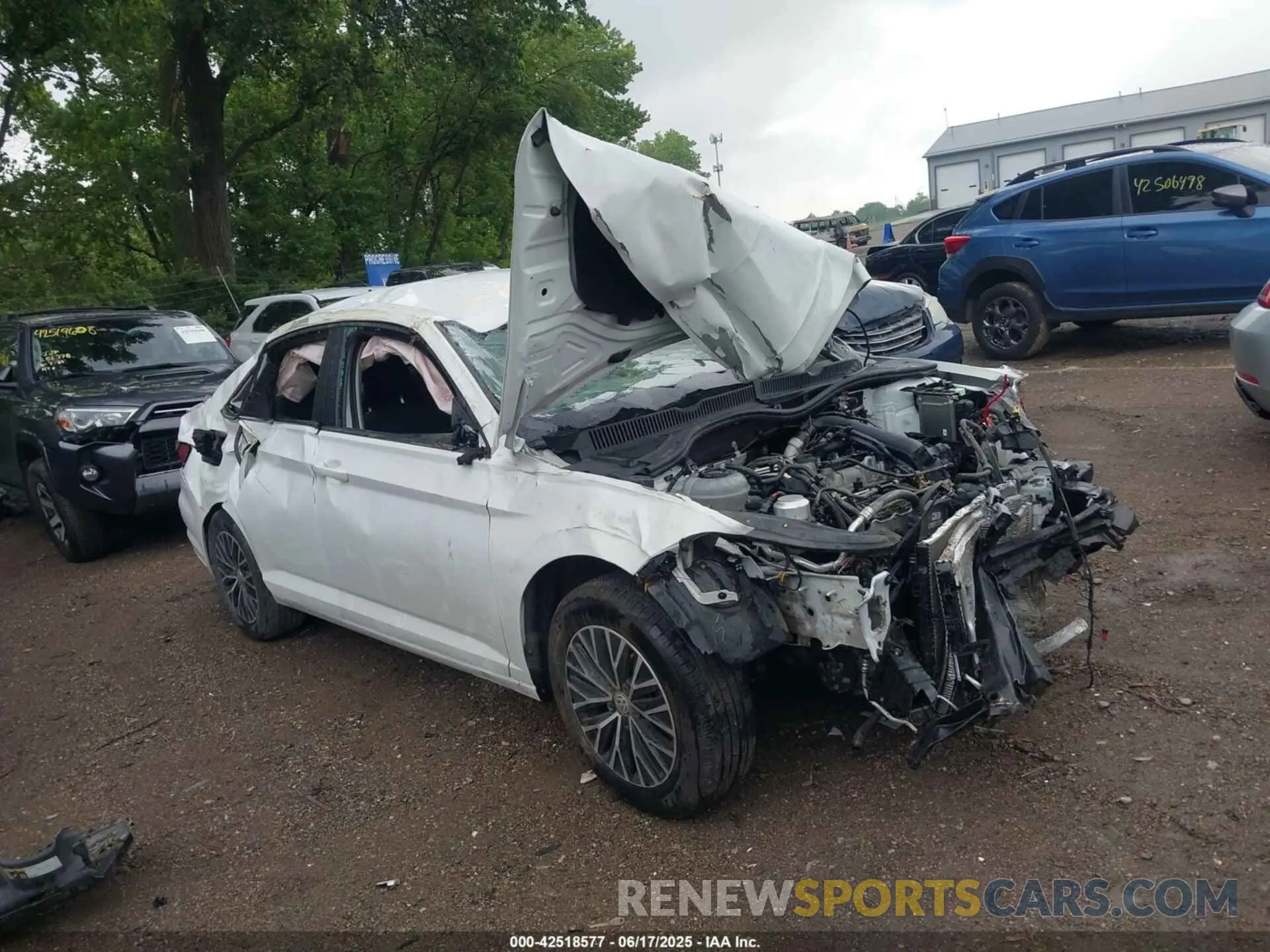 1 Photograph of a damaged car 3VWC57BU3MM011954 VOLKSWAGEN JETTA 2021