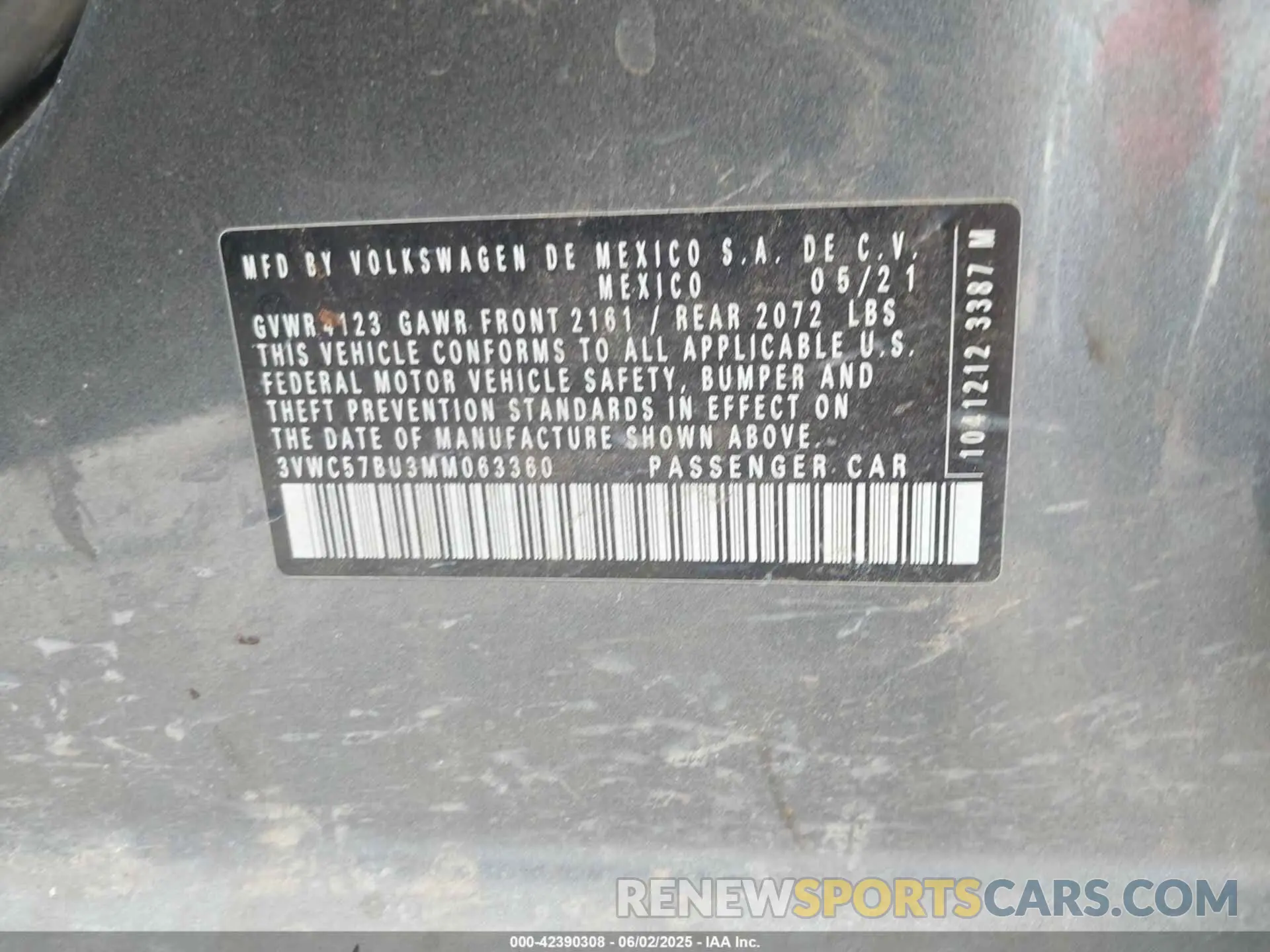 9 Photograph of a damaged car 3VWC57BU3MM063360 VOLKSWAGEN JETTA 2021
