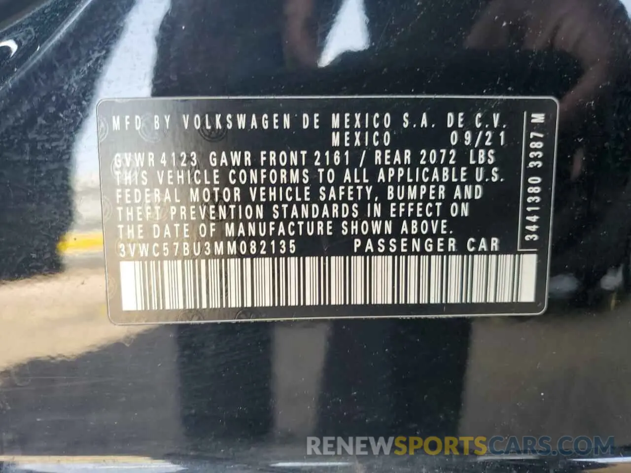 12 Photograph of a damaged car 3VWC57BU3MM082135 VOLKSWAGEN JETTA 2021