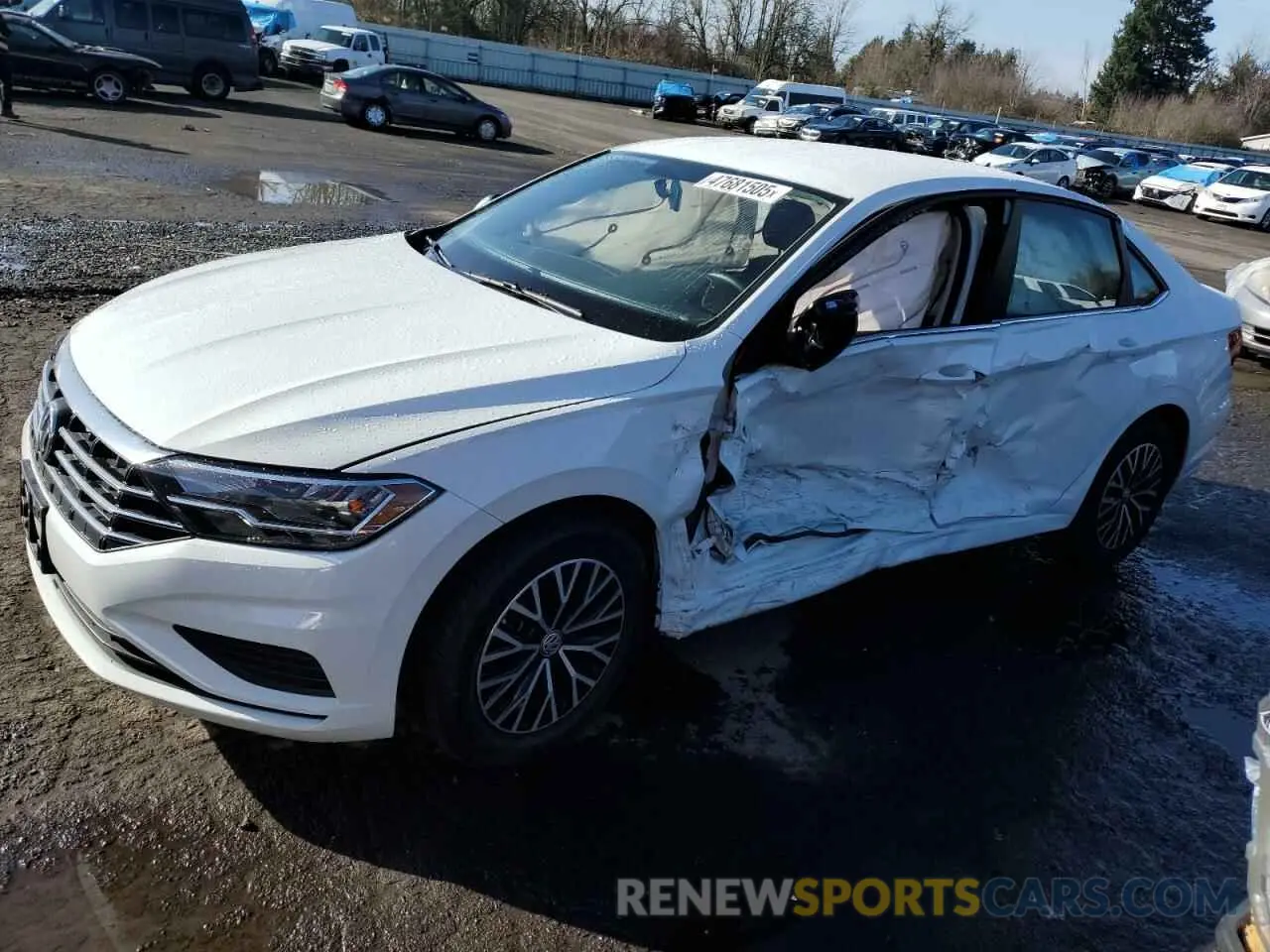 1 Photograph of a damaged car 3VWC57BU3MM089408 VOLKSWAGEN JETTA 2021