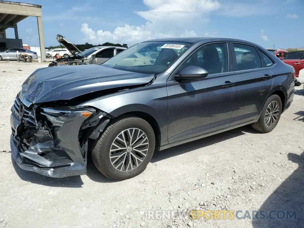 1 Photograph of a damaged car 3VWC57BU3MM091224 VOLKSWAGEN JETTA 2021