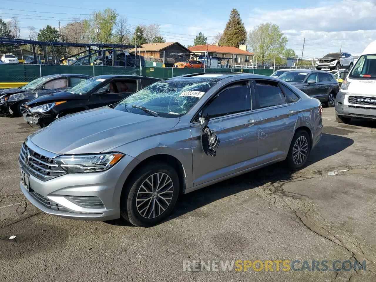 1 Photograph of a damaged car 3VWC57BU3MM093071 VOLKSWAGEN JETTA 2021