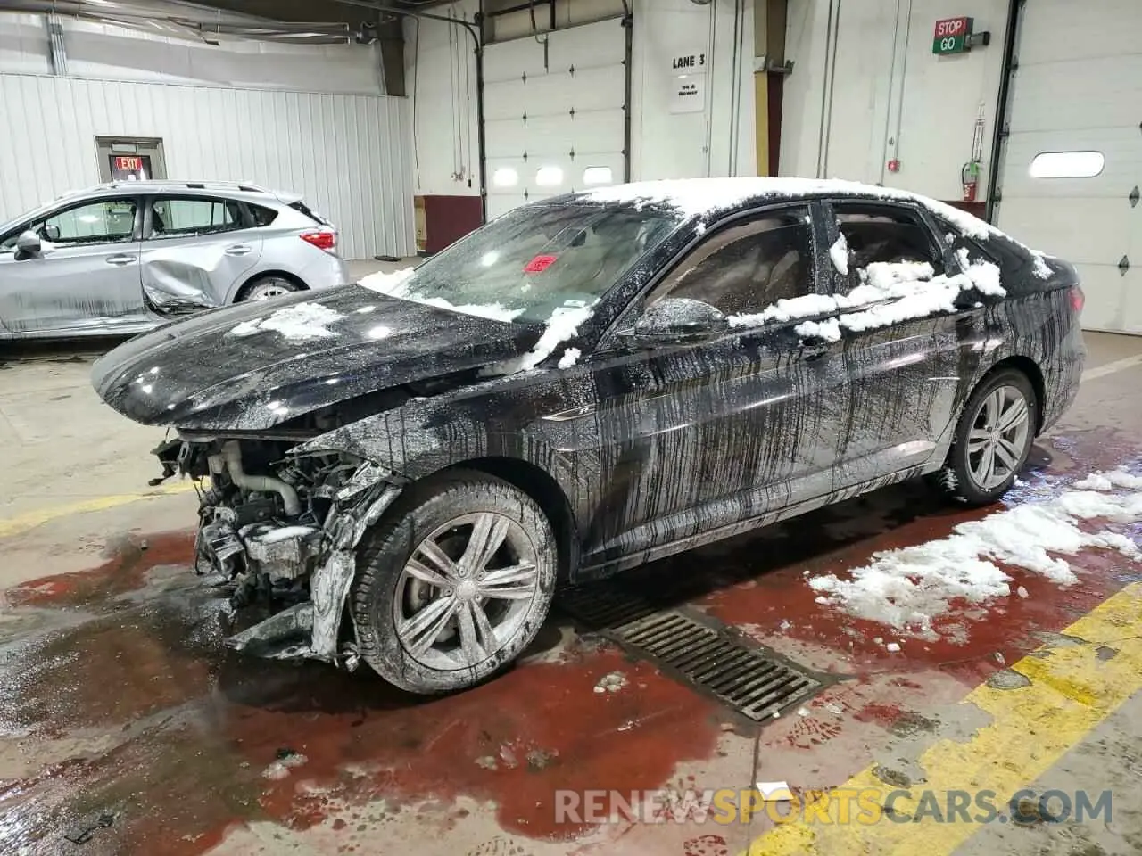 1 Photograph of a damaged car 3VWC57BU3MM093586 VOLKSWAGEN JETTA 2021