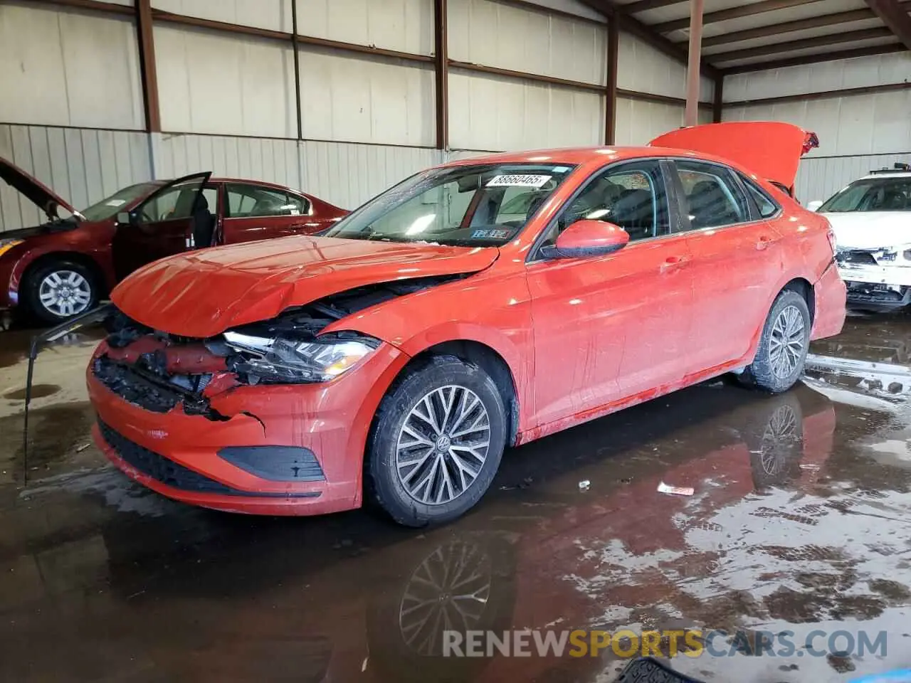 1 Photograph of a damaged car 3VWC57BU3MM095208 VOLKSWAGEN JETTA 2021