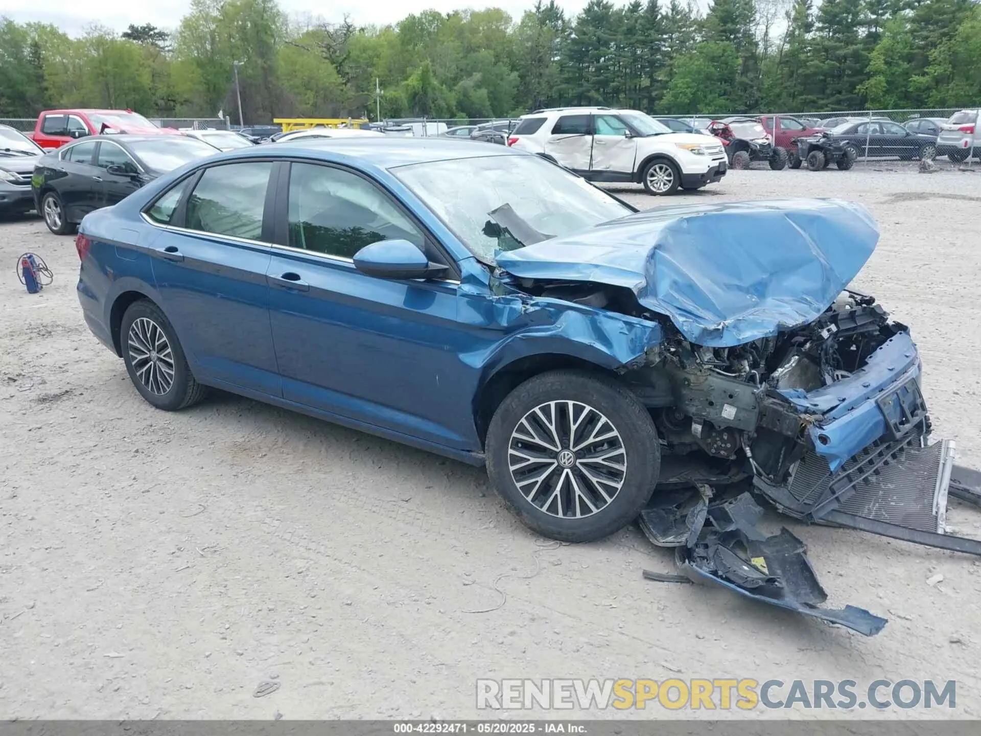 1 Photograph of a damaged car 3VWC57BU4MM012790 VOLKSWAGEN JETTA 2021