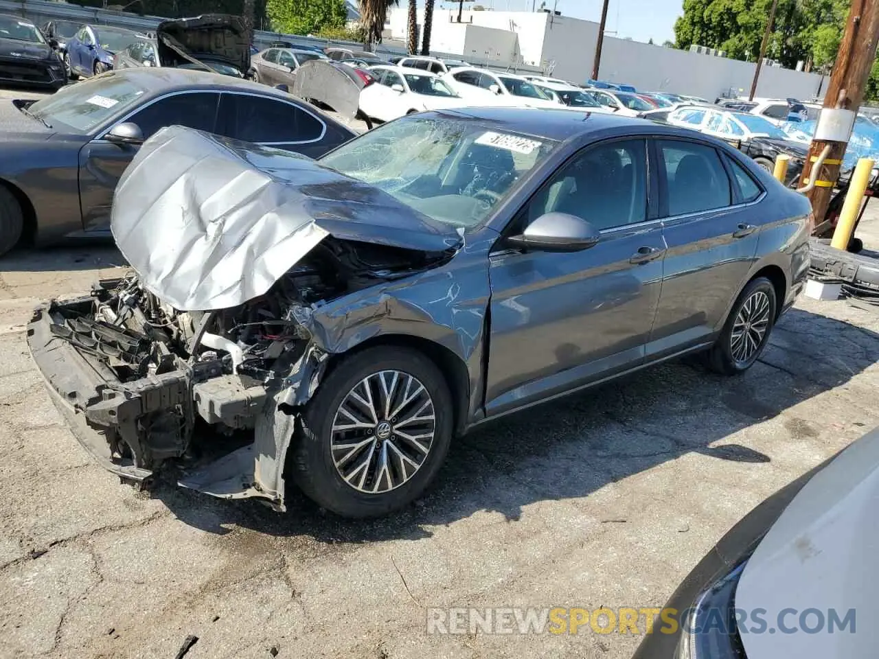 1 Photograph of a damaged car 3VWC57BU4MM081334 VOLKSWAGEN JETTA 2021