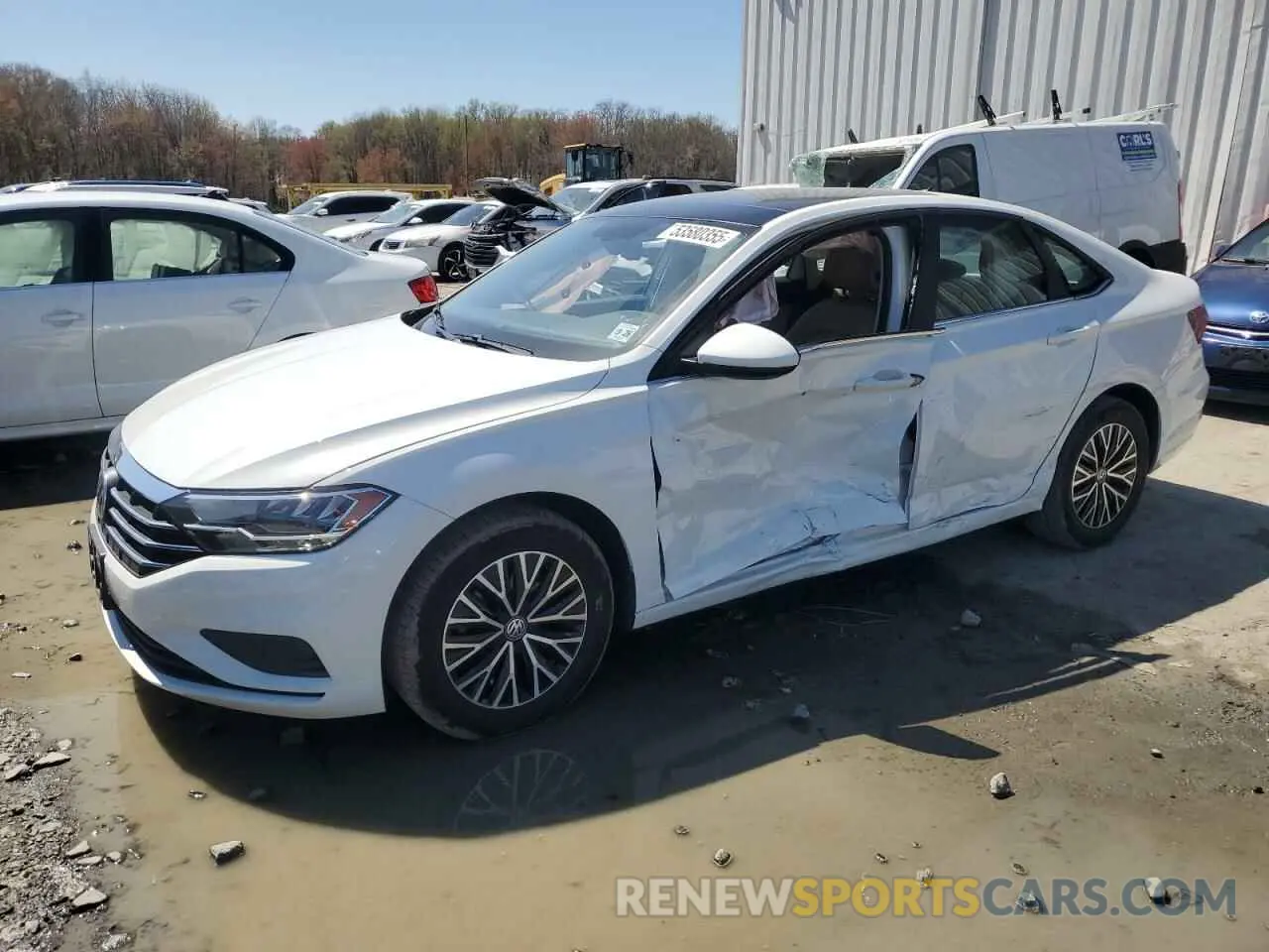 1 Photograph of a damaged car 3VWC57BU5MM021160 VOLKSWAGEN JETTA 2021