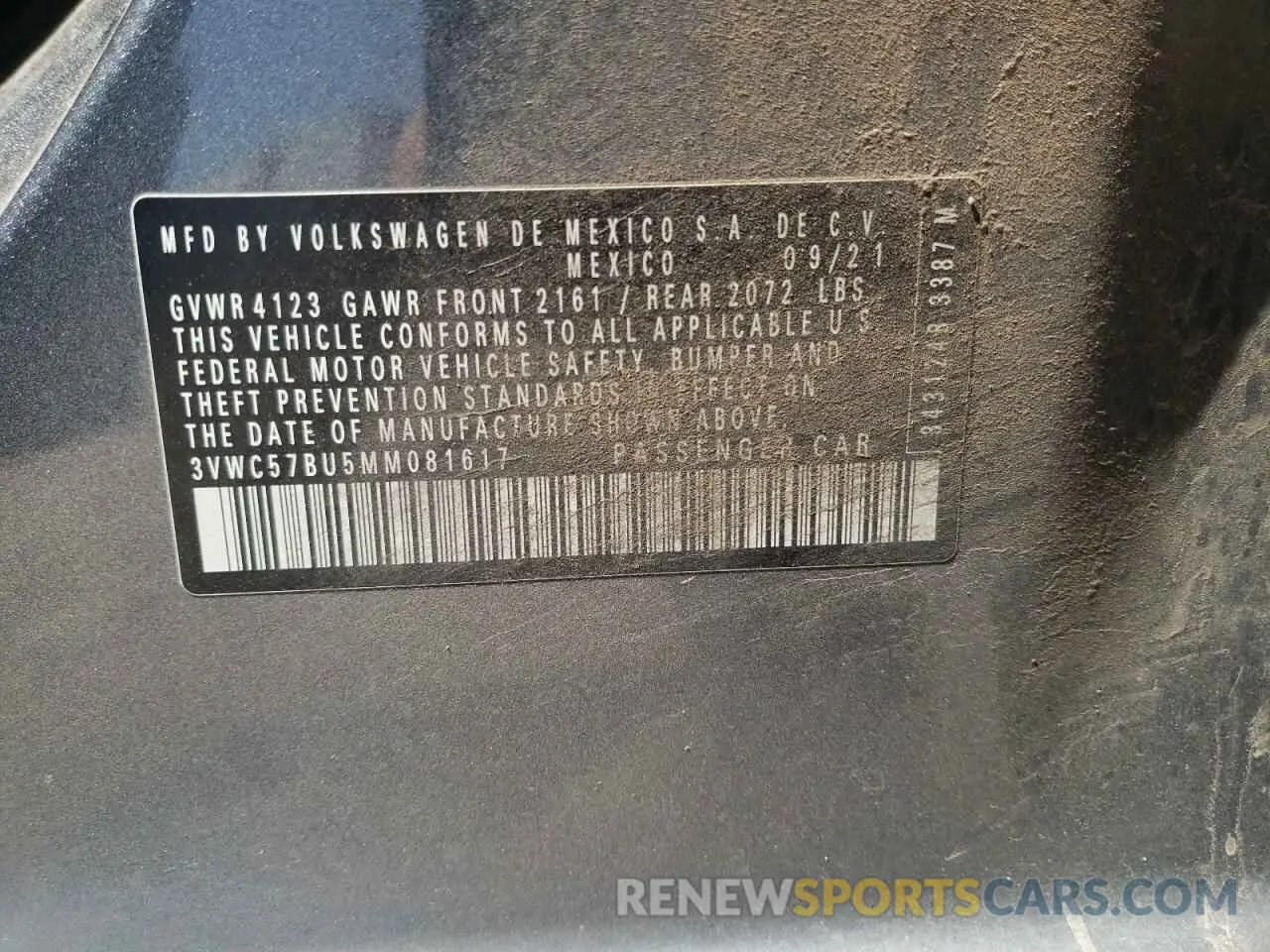 12 Photograph of a damaged car 3VWC57BU5MM081617 VOLKSWAGEN JETTA 2021