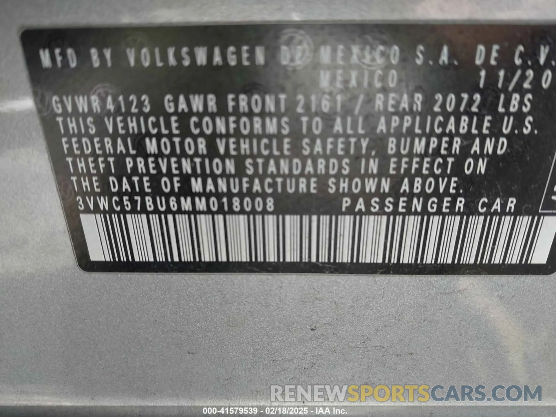 9 Photograph of a damaged car 3VWC57BU6MM018008 VOLKSWAGEN JETTA 2021