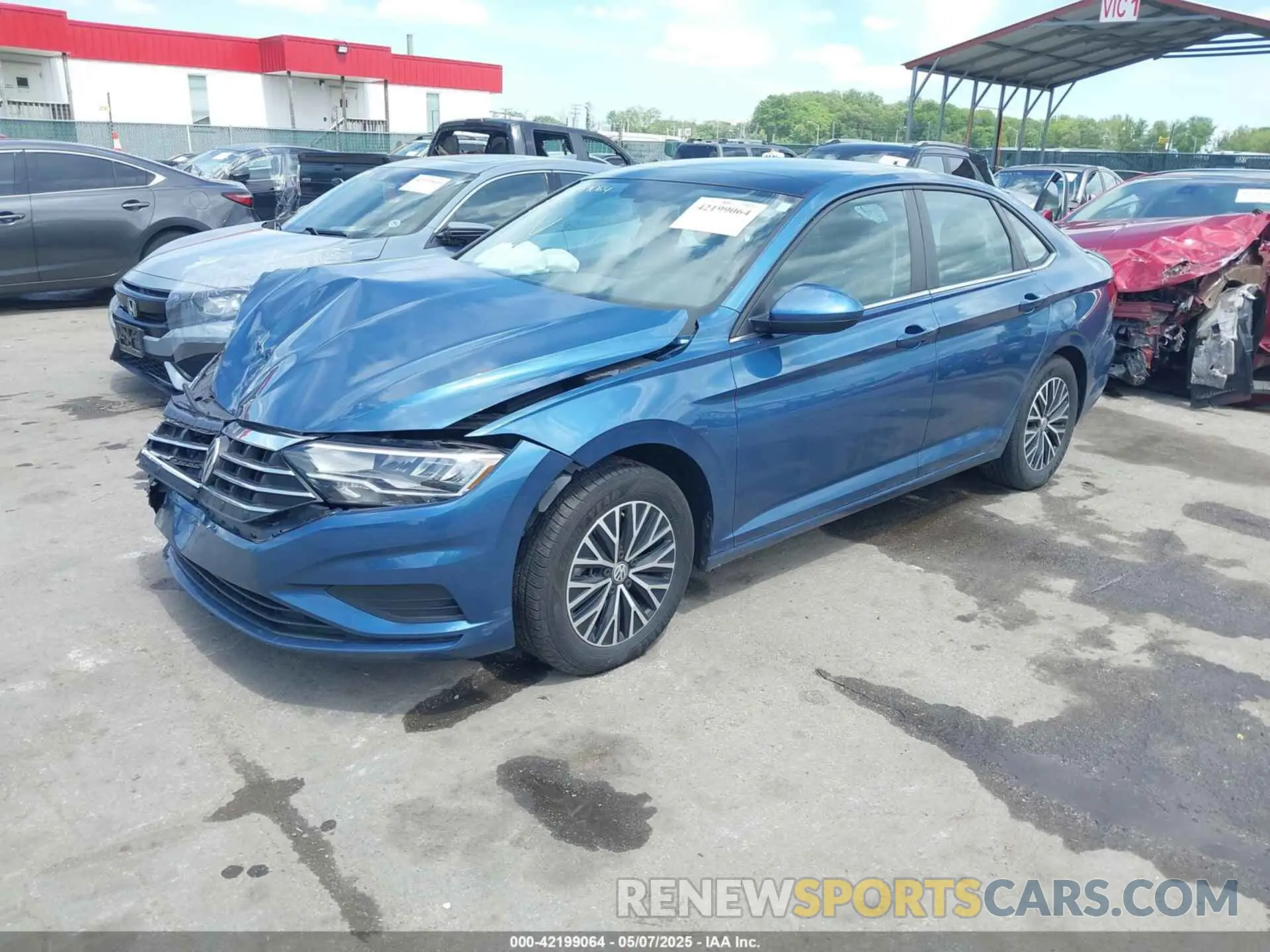 2 Photograph of a damaged car 3VWC57BU6MM046066 VOLKSWAGEN JETTA 2021