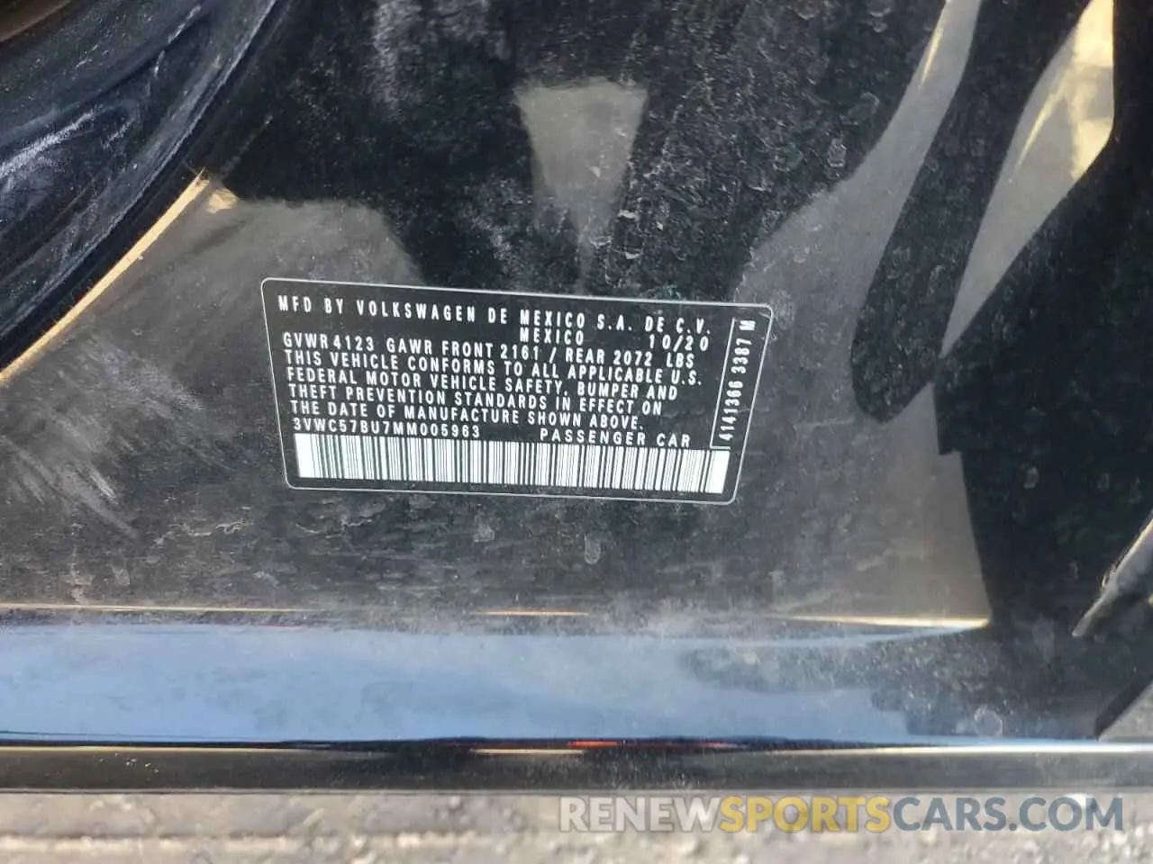 12 Photograph of a damaged car 3VWC57BU7MM005963 VOLKSWAGEN JETTA 2021