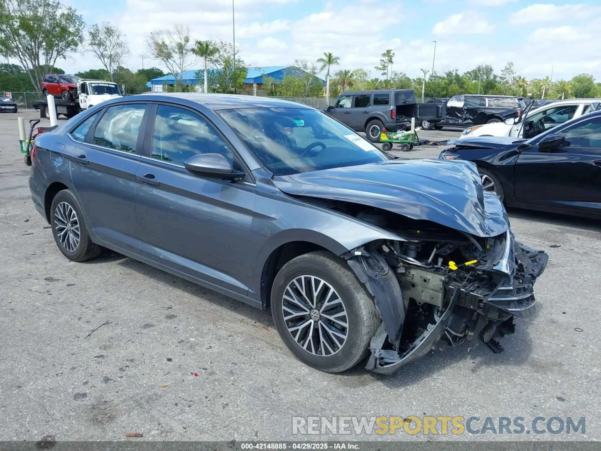 1 Photograph of a damaged car 3VWC57BU7MM013061 VOLKSWAGEN JETTA 2021