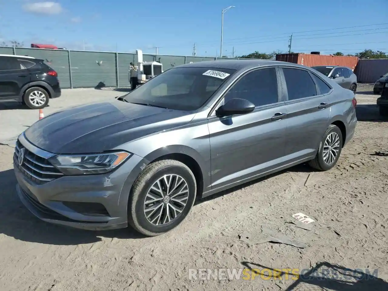 1 Photograph of a damaged car 3VWC57BU7MM056749 VOLKSWAGEN JETTA 2021