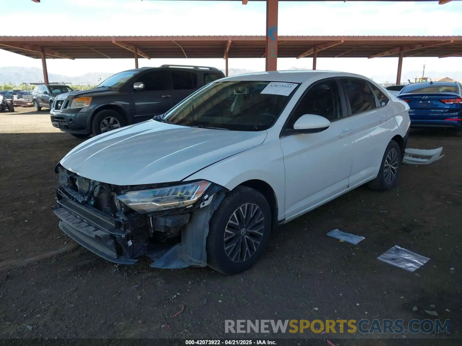 2 Photograph of a damaged car 3VWC57BU8MM021217 VOLKSWAGEN JETTA 2021