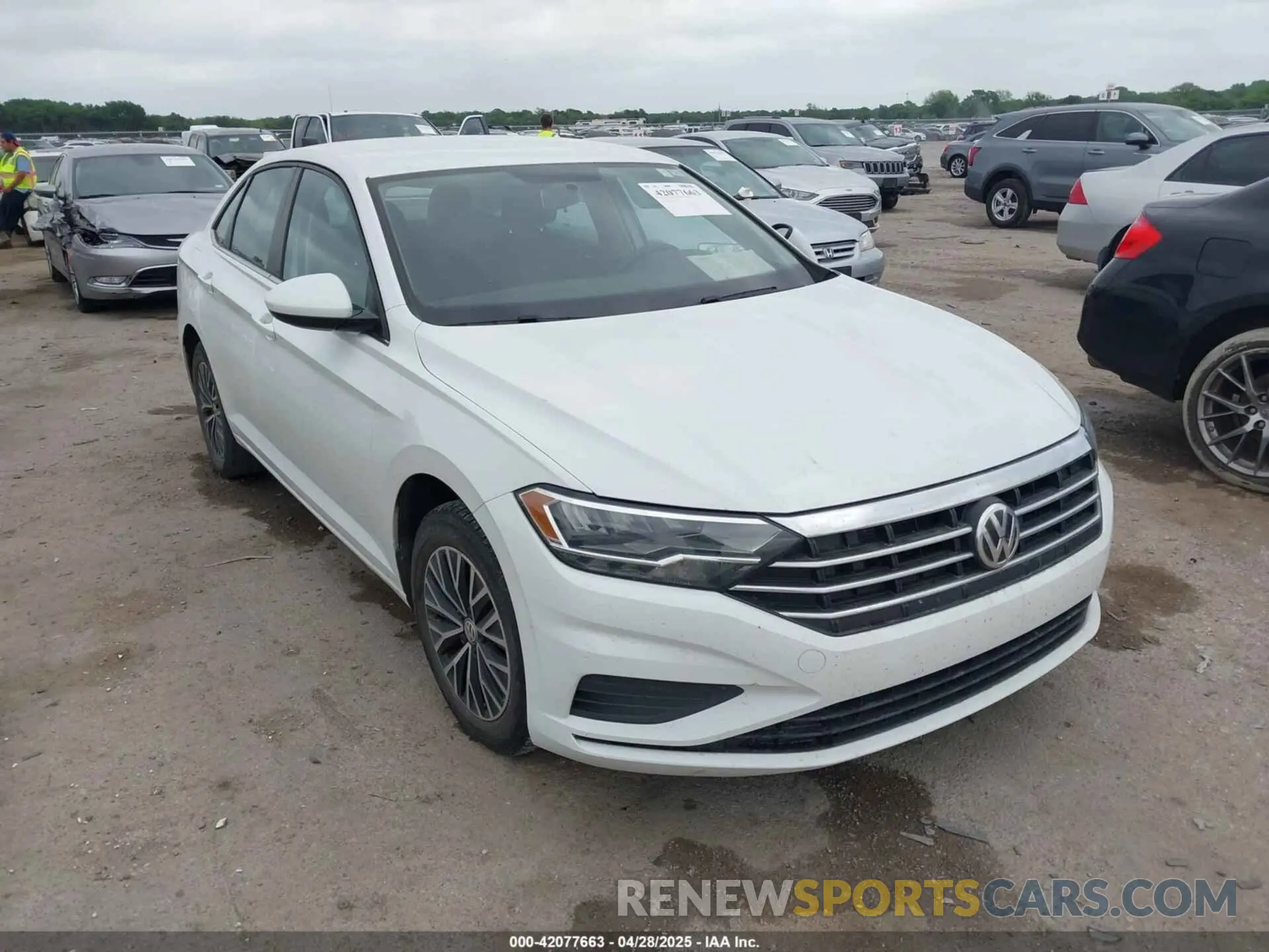 1 Photograph of a damaged car 3VWC57BU8MM044299 VOLKSWAGEN JETTA 2021