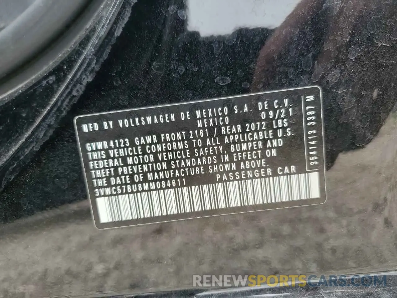 13 Photograph of a damaged car 3VWC57BU8MM084611 VOLKSWAGEN JETTA 2021