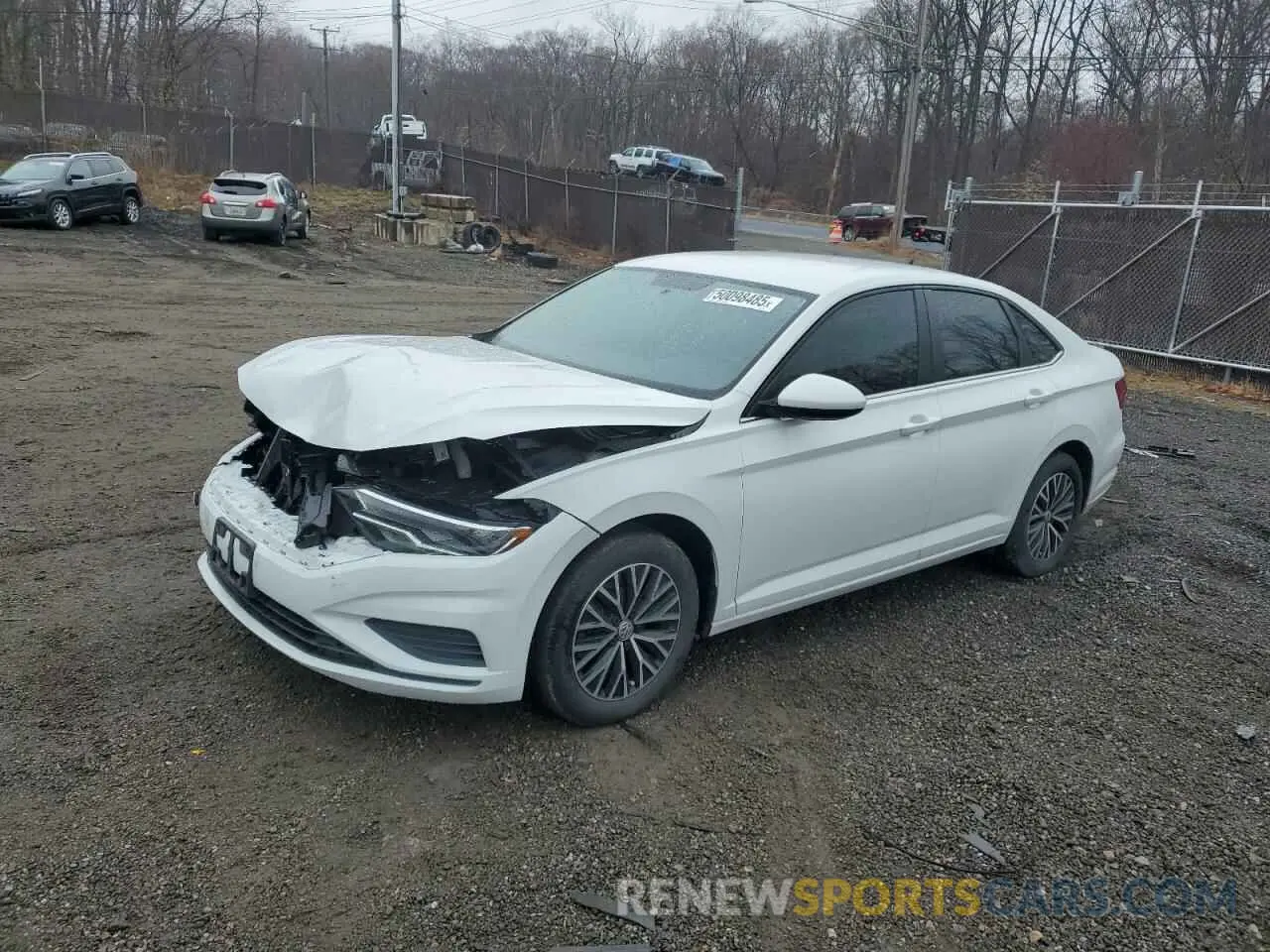 1 Photograph of a damaged car 3VWC57BU9MM007682 VOLKSWAGEN JETTA 2021