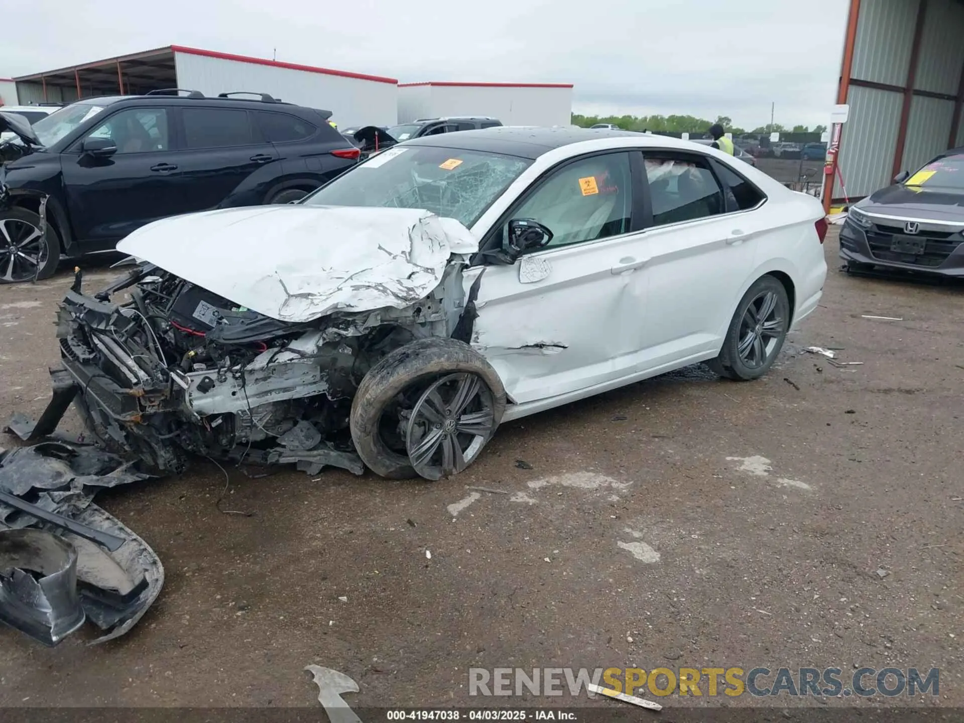 2 Photograph of a damaged car 3VWC57BUXMM017430 VOLKSWAGEN JETTA 2021