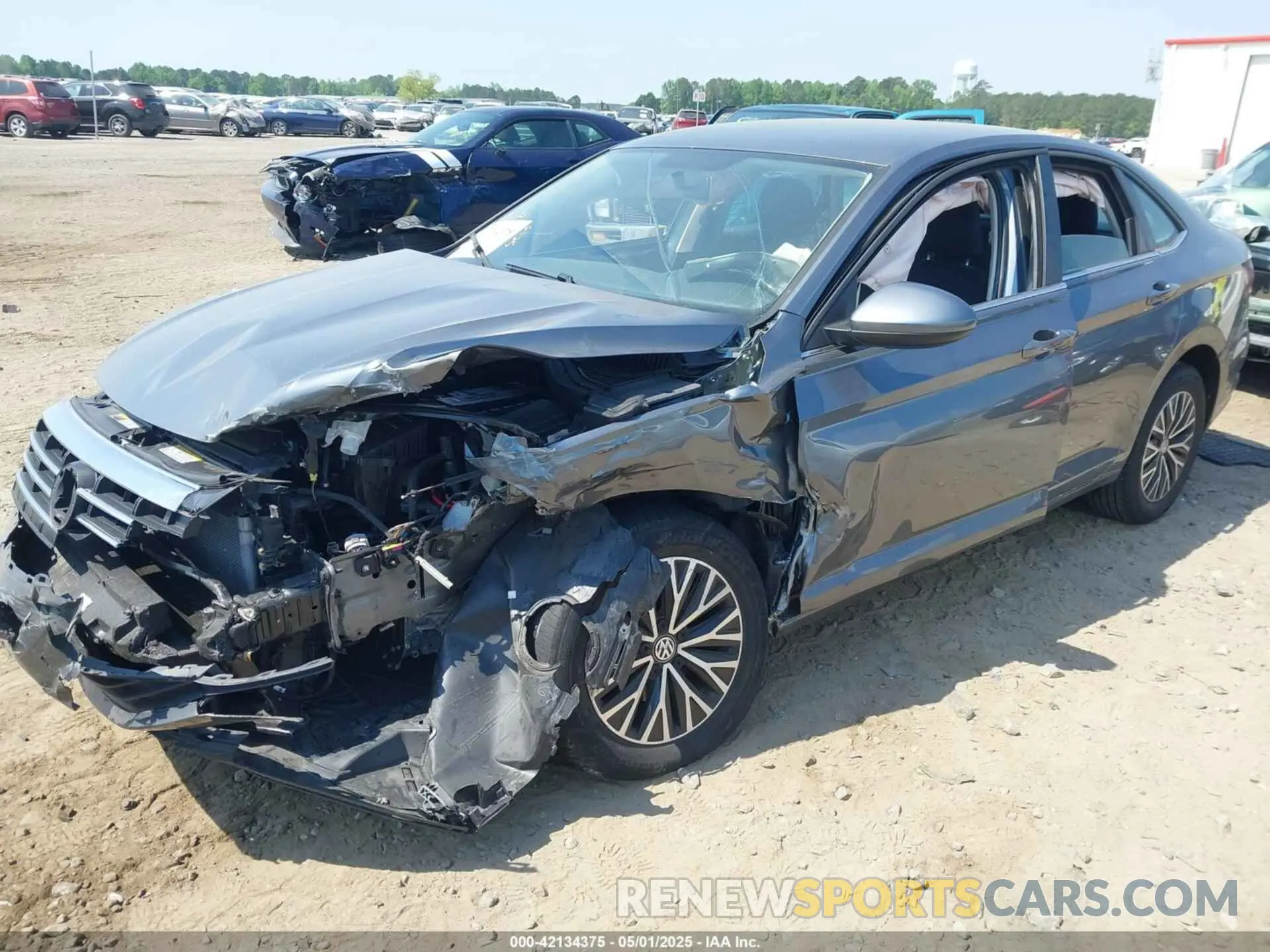 2 Photograph of a damaged car 3VWC57BUXMM027732 VOLKSWAGEN JETTA 2021