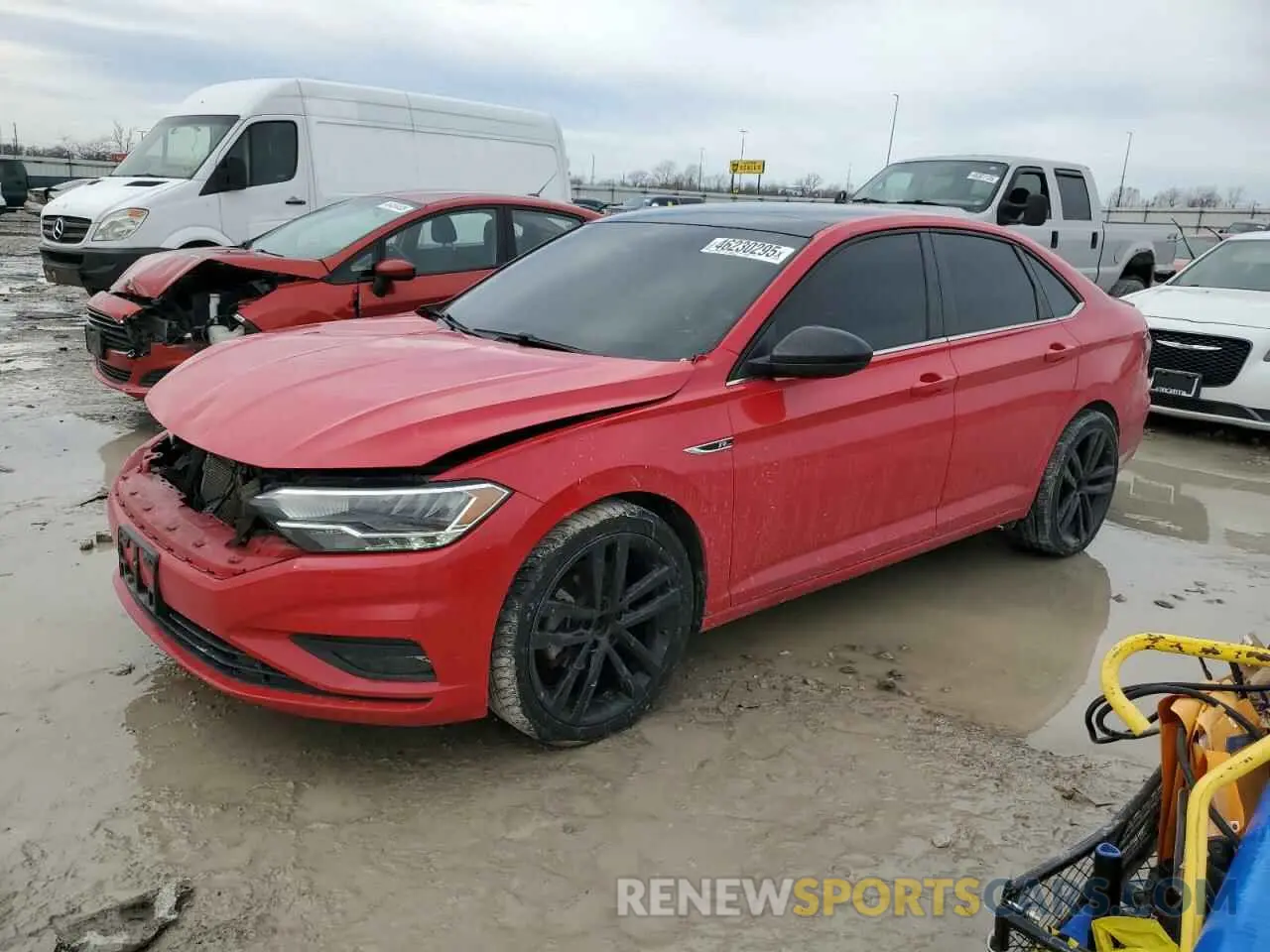 1 Photograph of a damaged car 3VWC57BUXMM033000 VOLKSWAGEN JETTA 2021