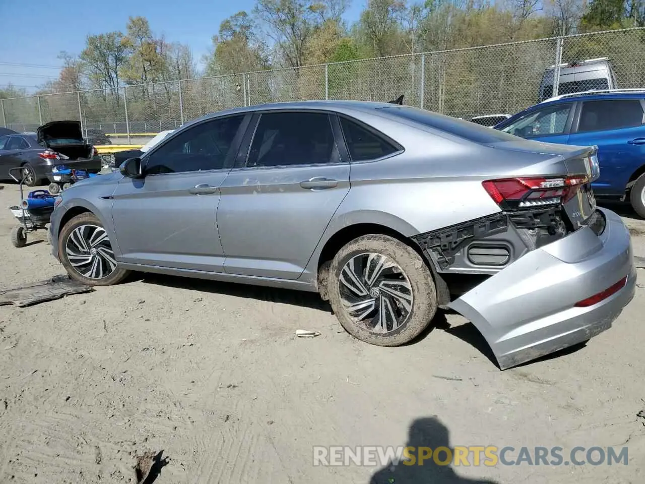 2 Photograph of a damaged car 3VWE57BU1MM030074 VOLKSWAGEN JETTA 2021