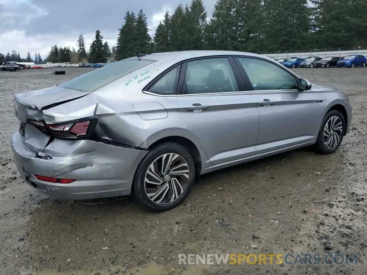 3 Photograph of a damaged car 3VWE57BU2MM019908 VOLKSWAGEN JETTA 2021