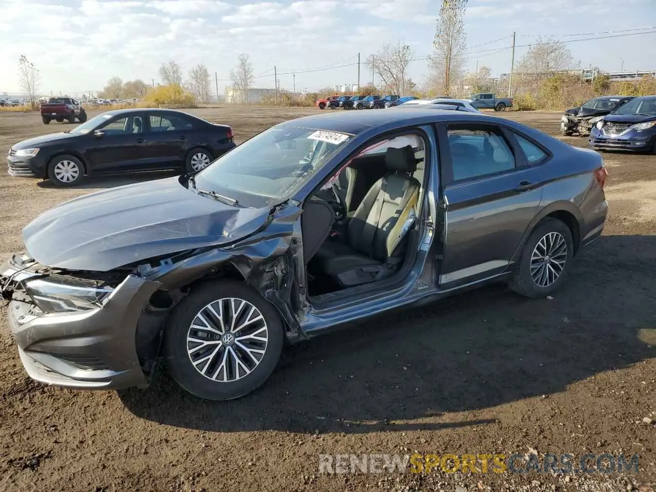 1 Photograph of a damaged car 3VWE57BU4MM031400 VOLKSWAGEN JETTA 2021