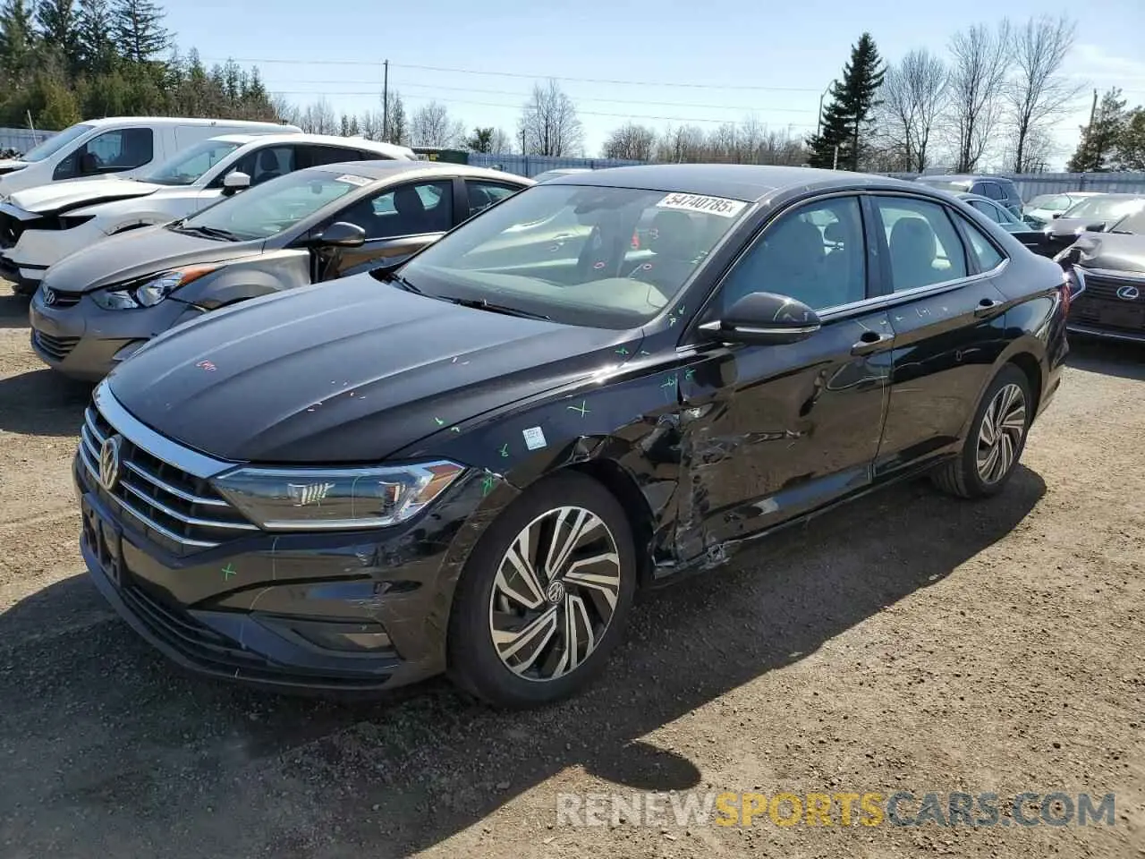 1 Photograph of a damaged car 3VWG57BU0MM024114 VOLKSWAGEN JETTA 2021