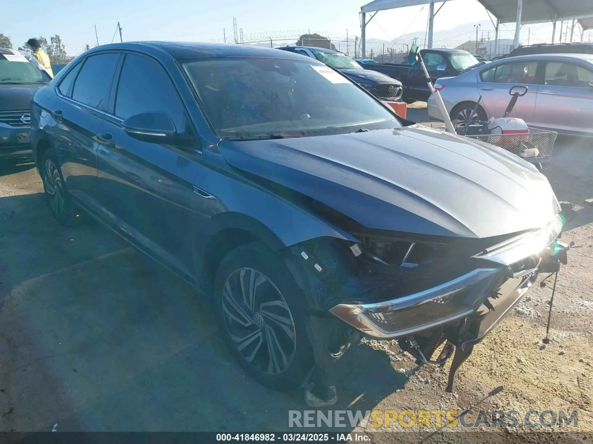 1 Photograph of a damaged car 3VWG57BU4MM049632 VOLKSWAGEN JETTA 2021