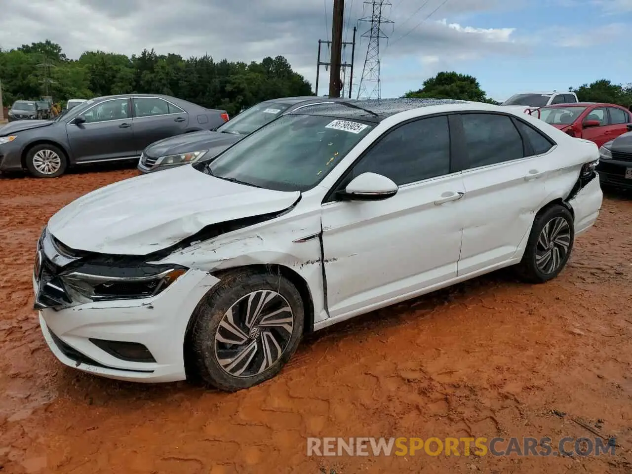 1 Photograph of a damaged car 3VWG57BU9MM017257 VOLKSWAGEN JETTA 2021