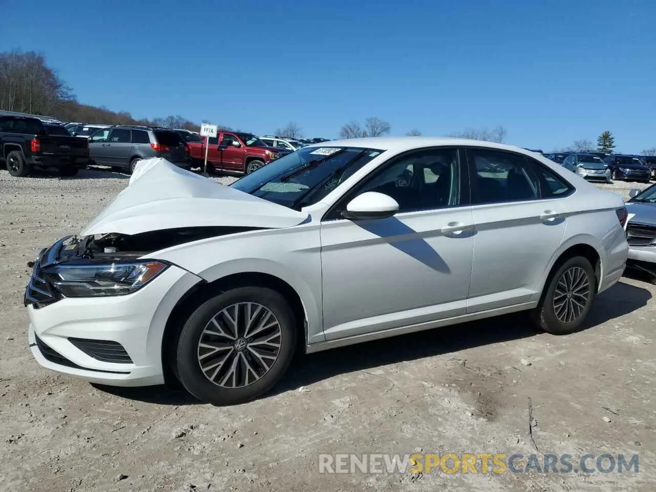 1 Photograph of a damaged car 3VWN57BU4MM011633 VOLKSWAGEN JETTA 2021
