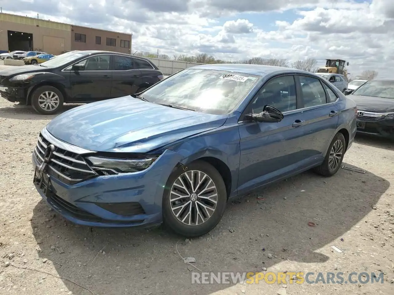1 Photograph of a damaged car 3VWN57BU9MM062383 VOLKSWAGEN JETTA 2021