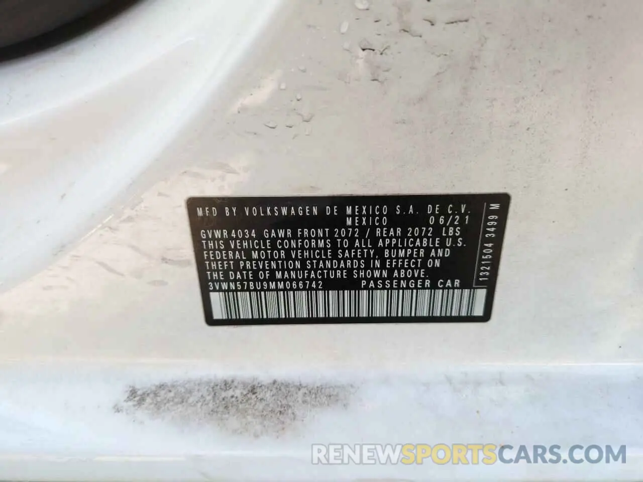 13 Photograph of a damaged car 3VWN57BU9MM066742 VOLKSWAGEN JETTA 2021
