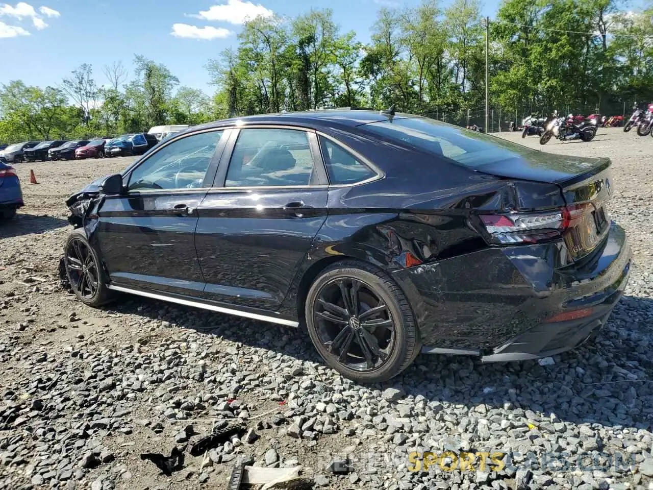 2 Photograph of a damaged car 3VW2T7BU9NM008088 VOLKSWAGEN JETTA 2022