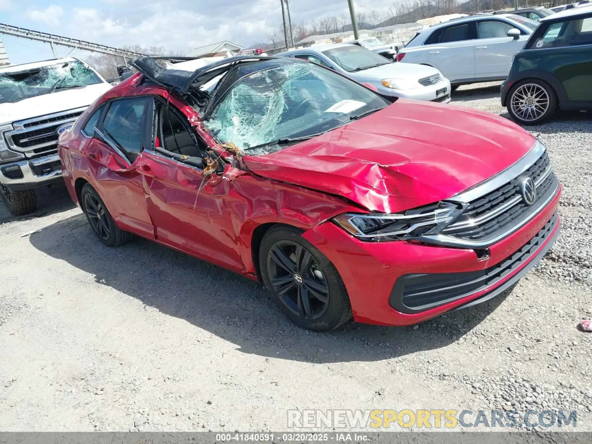 1 Photograph of a damaged car 3VW7M7BU1NM004359 VOLKSWAGEN JETTA 2022